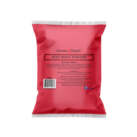 Beet Root Powder 5 lb. by Aroma Depot Raw & Non-GMO I Vegan & Gluten Free I Nitric Oxide