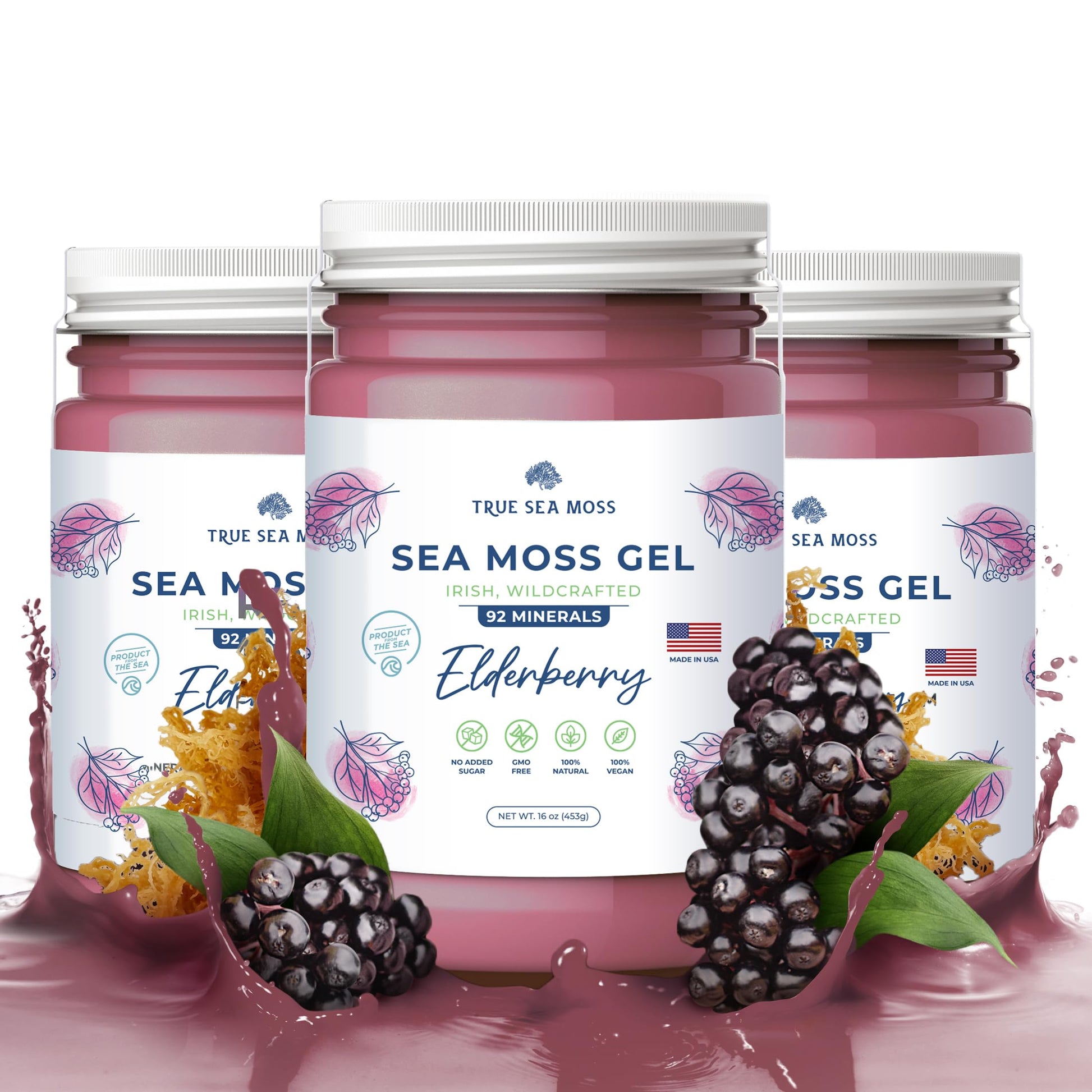 TrueSeaMoss Wildcrafted Irish Sea Moss Gel – Nutritious Organic Raw Seamoss Rich 