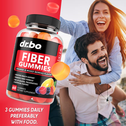 Fiber Gummies for Adults & Kids - Tasty Gummy Prebiotic Fiber Supplement for Max Digest