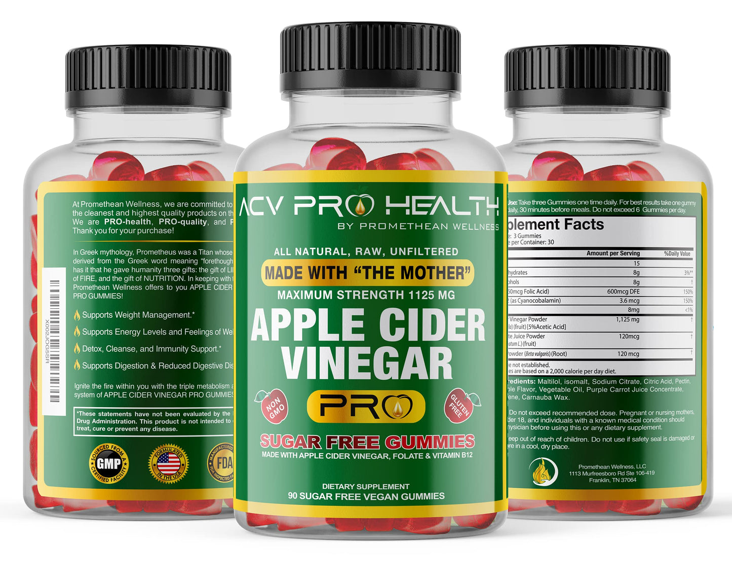 Apple Cider Vinegar Gummies Sugar Free Low Carb Advanced Keto Acv Gummies