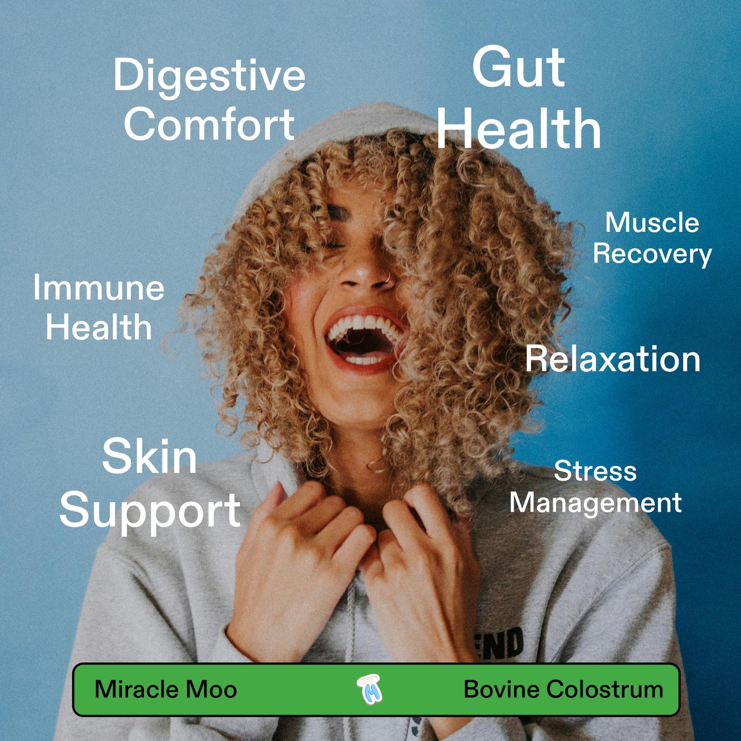 Colostrum Supplement for Gut Health, Hair Growth, Beauty and Immune Support