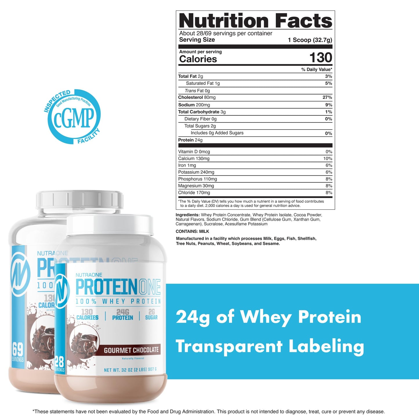 ProteinOne Whey Protein by NutraOne —Promote Recovery and Build Muscle