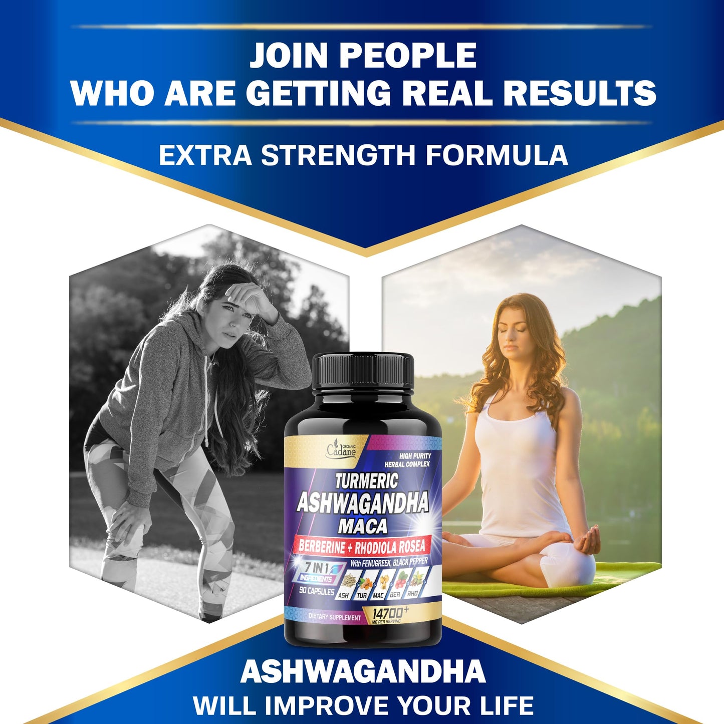 Ashwagandha Supplements 14700mg - Memory, Immune System & Strength Support