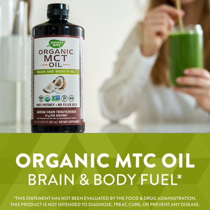 Nature's Way MCT Oil, Brain and Body Fuel from Coconuts*; Keto Paleo Certified