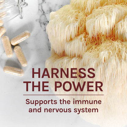 Host Defense, Lion's Mane Capsules, Promotes Mental Clarity, Focus and Memory