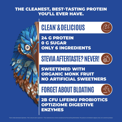 BIRDMAN Falcon Vegan Protein Powder Organic, Stevia & Sugar Free, Plant Based Protein