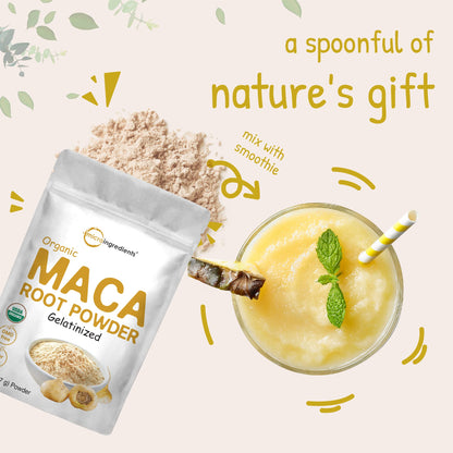 Organic Maca Root Powder, 2 Pound, Gelatinized for Better Absorption