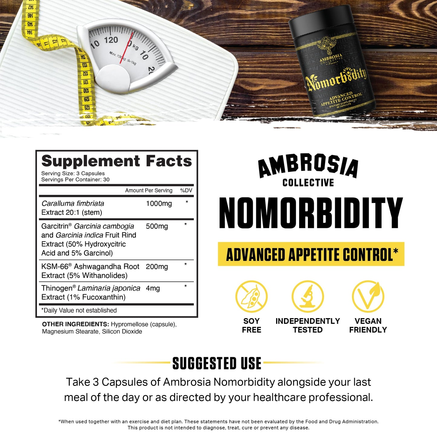 Ambrosia Nomorbidity Advanced Appetite Control & Hunger Management Formula