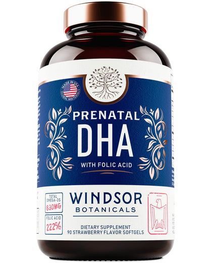 Prenatal Vitamins with DHA and Folic Acid - Fetal Development and Pregnancy Support