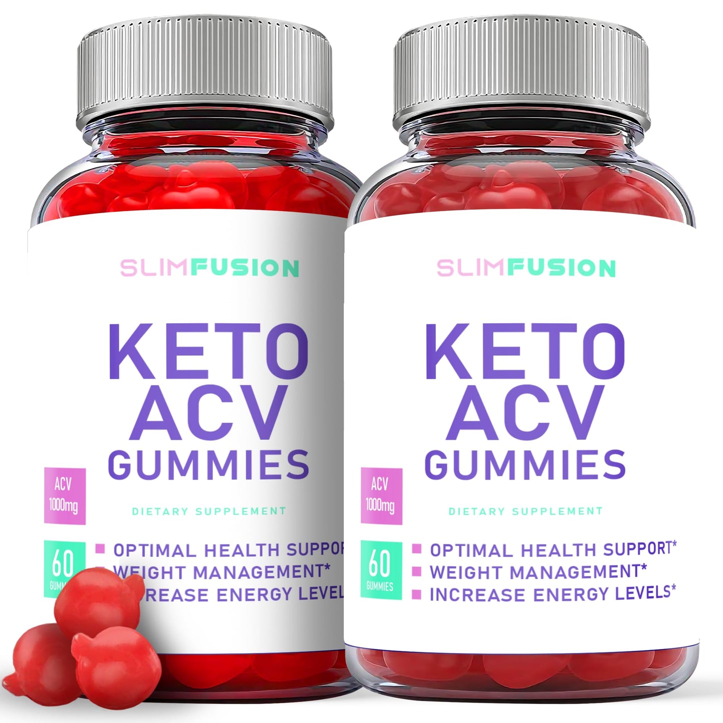 (2 Pack) Slim Fusion Keto Gummies, Slim Fusion Keto ACV Gummies, Slim Fusion ACV Keto