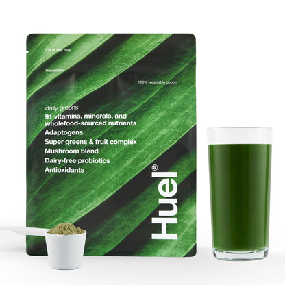 Huel Daily Greens | Superfood Greens Powder | 91 Vitamins, Minerals, and Wholefood