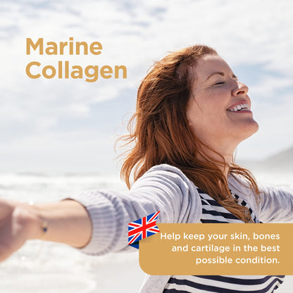 Healthspan Marine Collagen 500mg (120 Tablets) | Hydrolysed Type I Marine Collagen