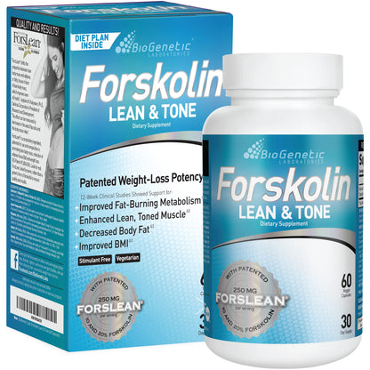 BioGenetic Labs Forskolin Lean & Tone - Weight Loss Pills - Body Toning Formula Fat Burner