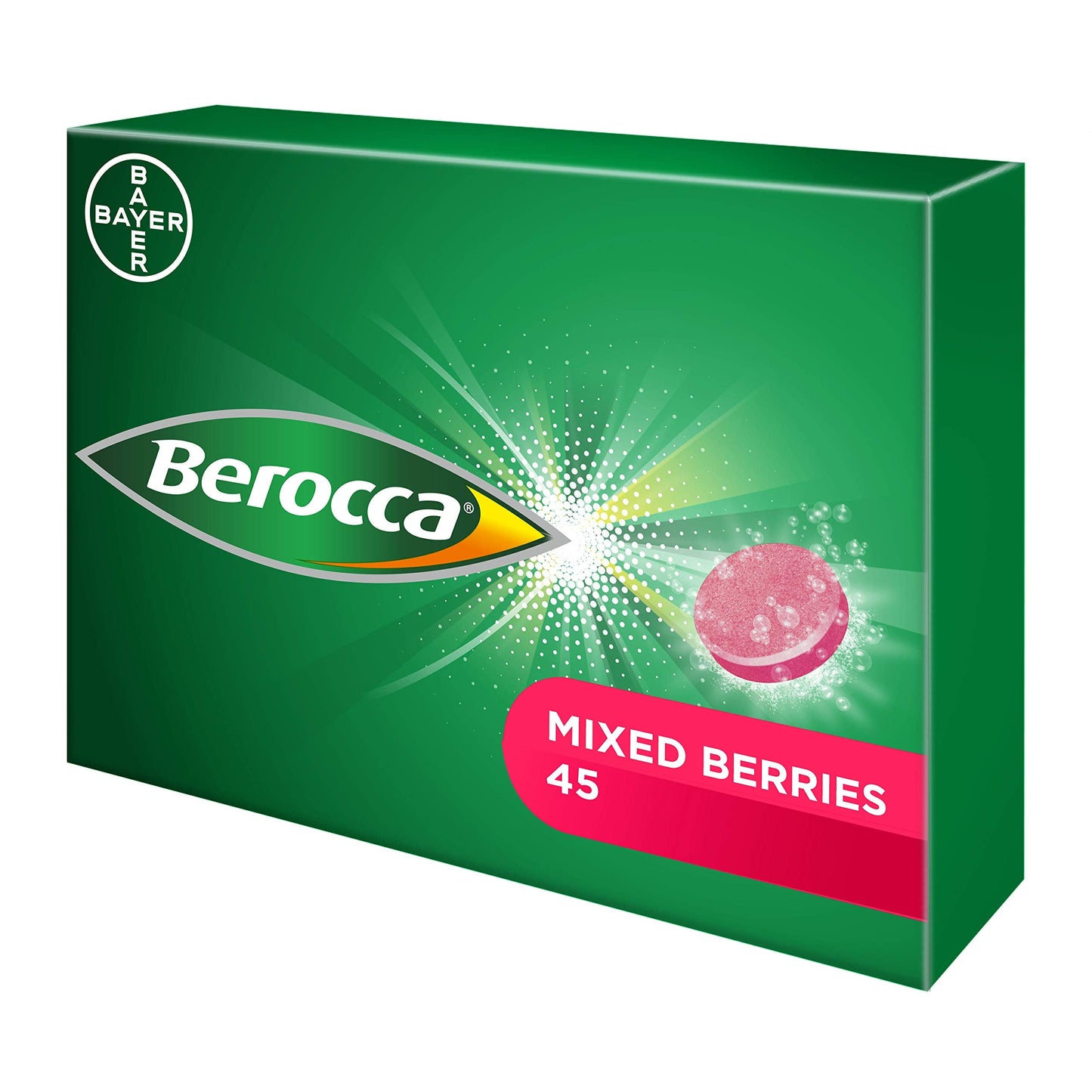 Berocca Vitamin C Effervescent Tablets, with Magnesium, Vitamin B12 and Vitamin B