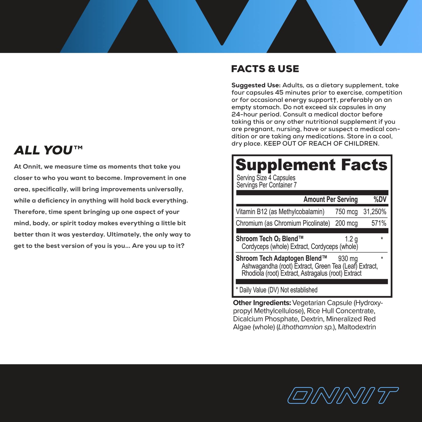 Onnit Shroom Tech SPORT: Clinically Studied Preworkout Supplement with Cordyceps