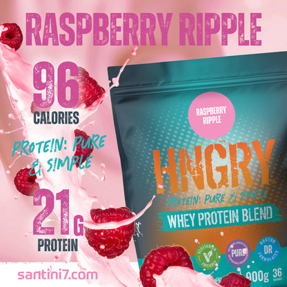 HNGRY Protein Whey Protein Powder Shake with 80% Protein Whey, 900g and 36 Servings