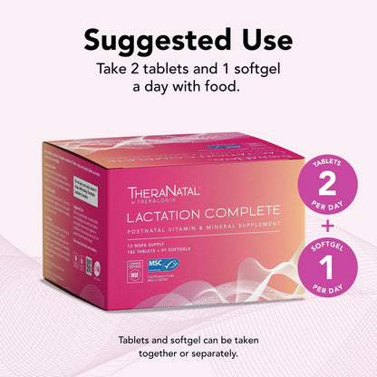 Theralogix TheraNatal Lactation Complete Postnatal Vitamin Supplement - 13-Week