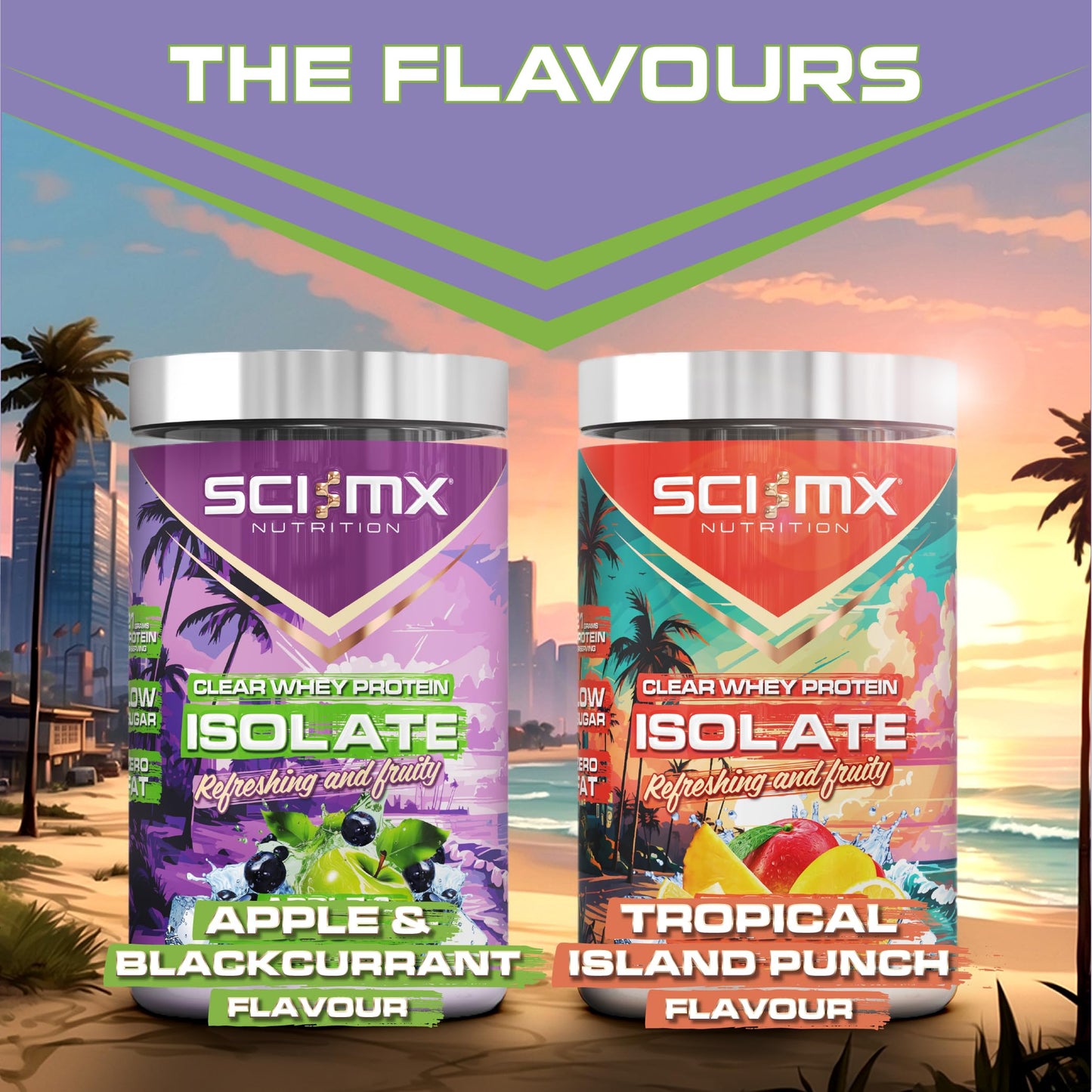 SCI-MX Clear Whey Isolate Protein - Apple and Blackcurrant Flavour - Lean Potein Formula for Muscle Growth