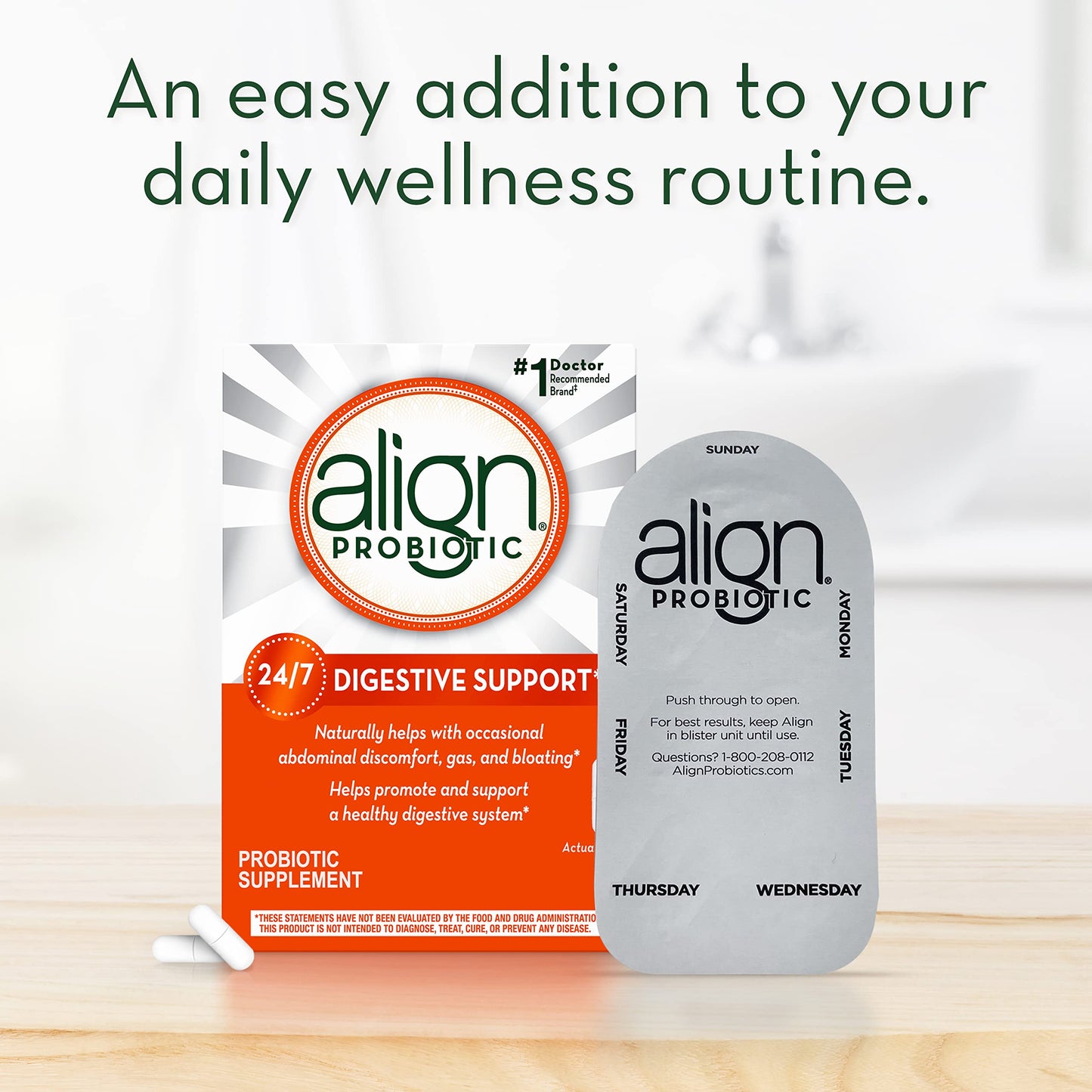 Align Probiotic, Probiotics for Women and Men, Daily Probiotic Supplement for Digestive