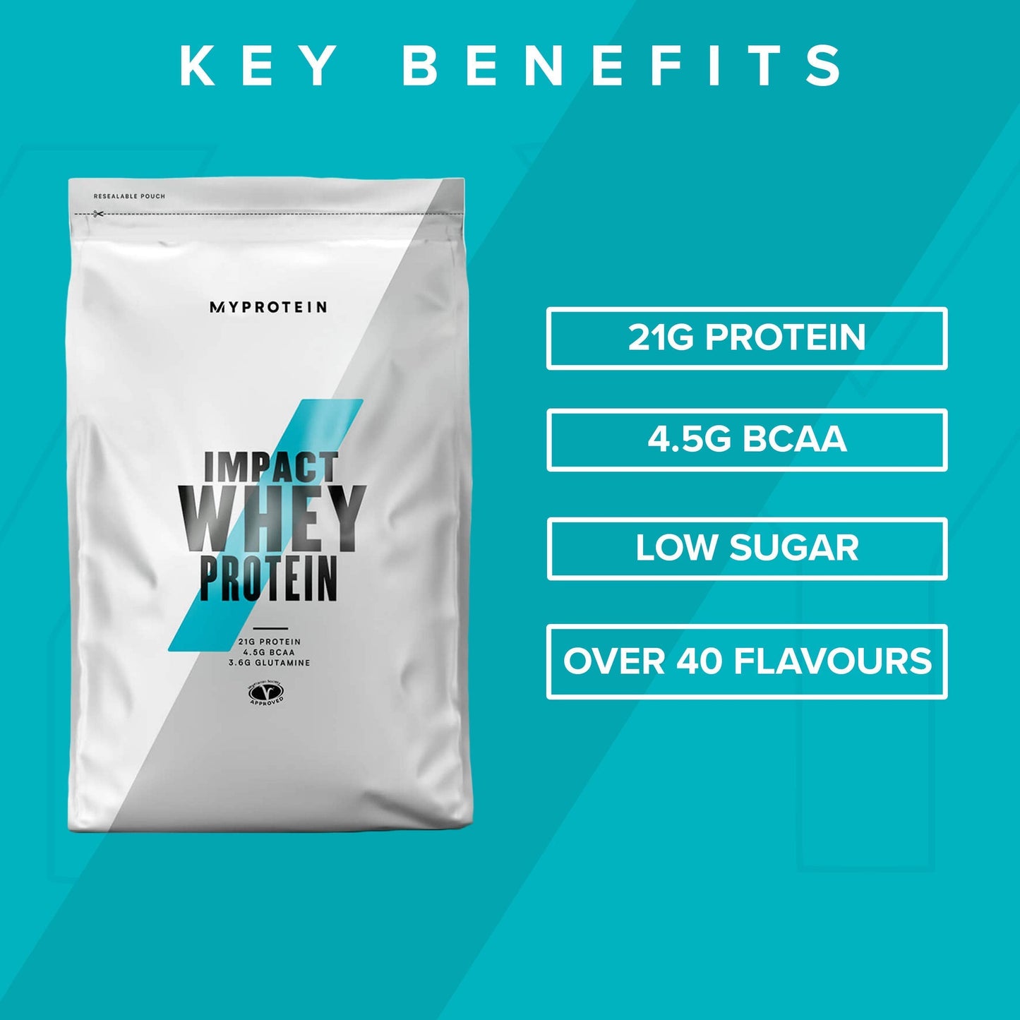 MyProtein Impact Whey Isolate - Natural Vanilla - 1kg - 40 Servings