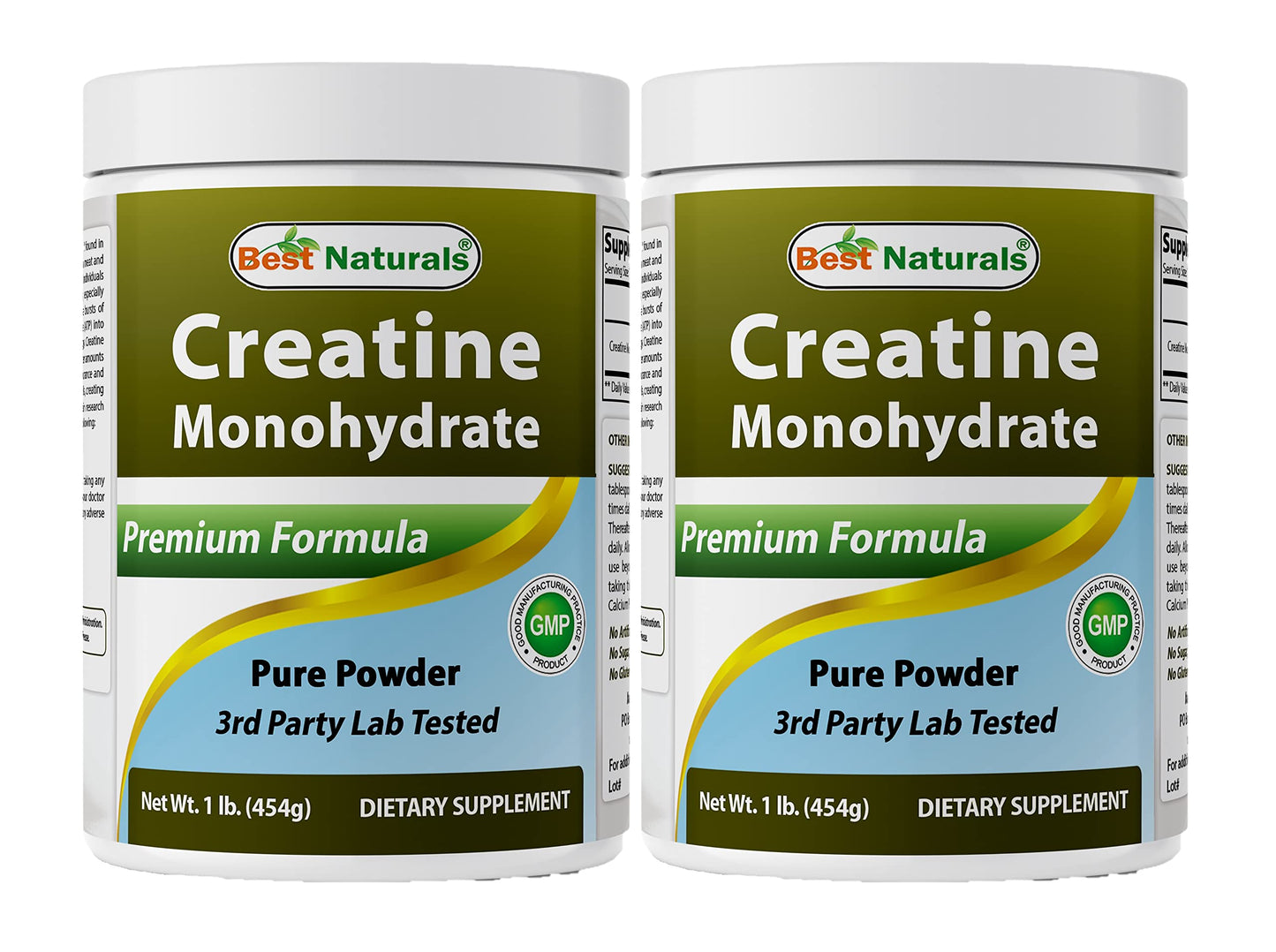 Best Naturals Creatine Monohydrate 1 Lb Pure Powder (1 LB (Pack of 2))