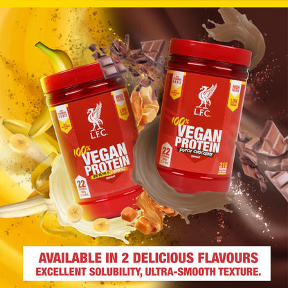 LFC Vegan Protein Powder Banana Caramel Flavour 680g 100% Vegan Protein Powder 21g High Protein,