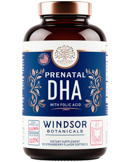 Prenatal Vitamins with DHA and Folic Acid - Fetal Development and Pregnancy Support