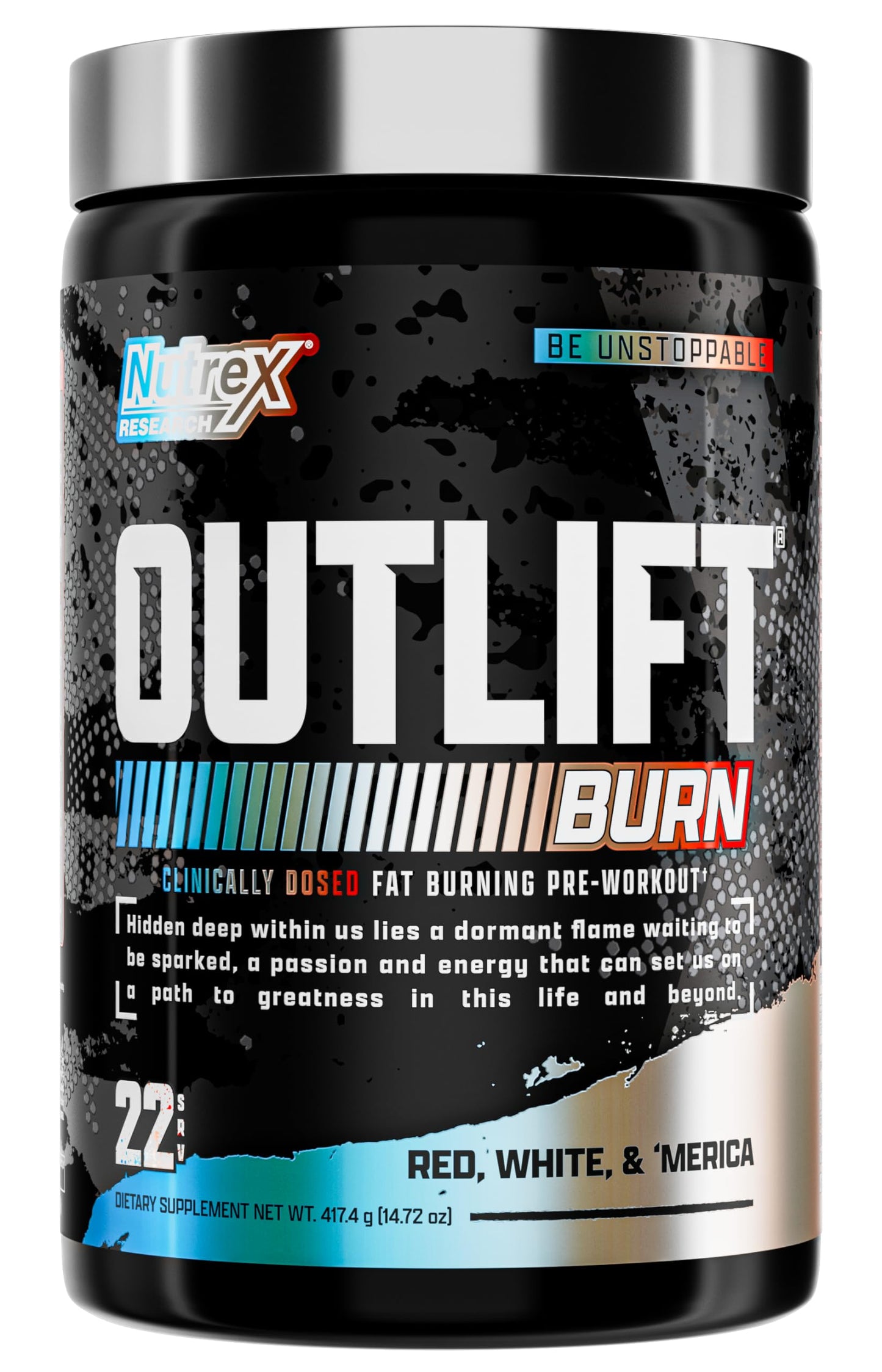 Nutrex Research Outlift Burn Thermogenic Pre Workout Powder, 2 in 1 Performance 