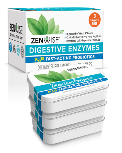 Zenwise Digestive Enzymes - Probiotic Multi Enzyme with Probiotics, 45 ct