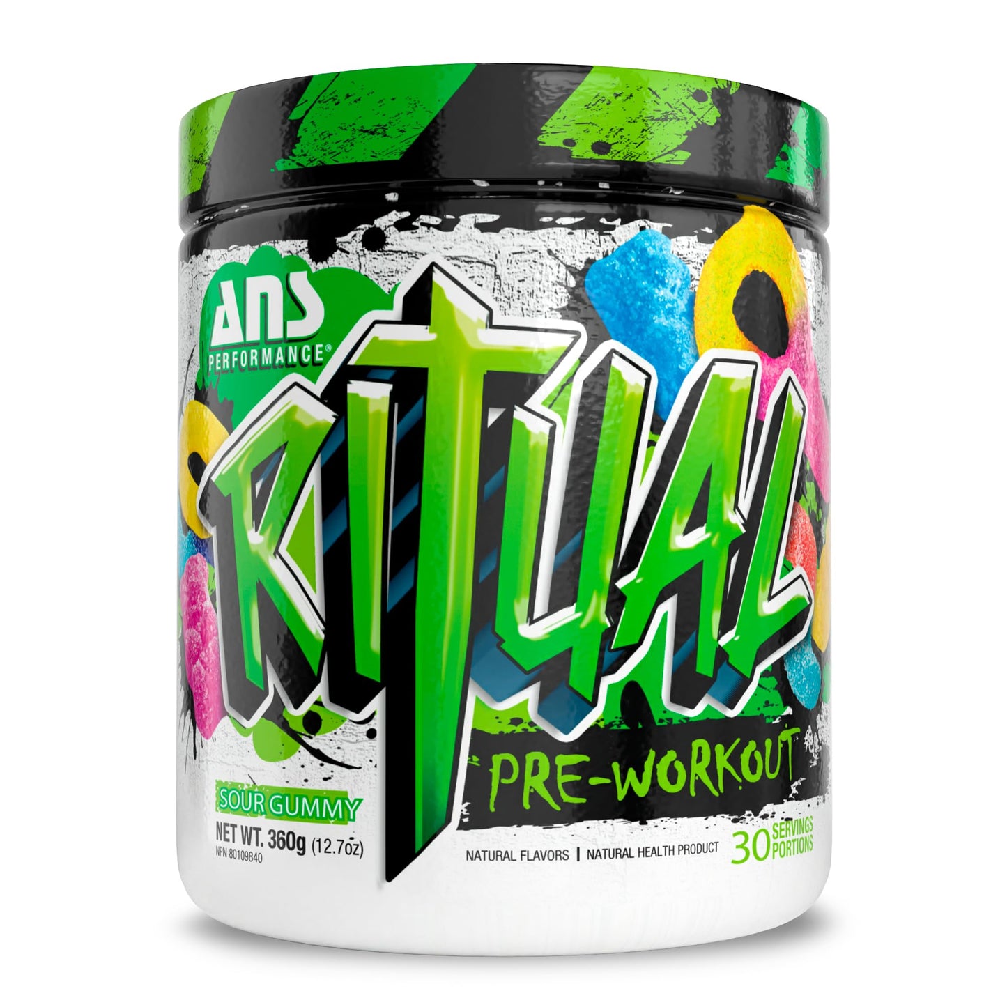 ANS Performance Ritual Pre Workout (30 Servings, 12.7 oz) - Complete Preworkout Formula