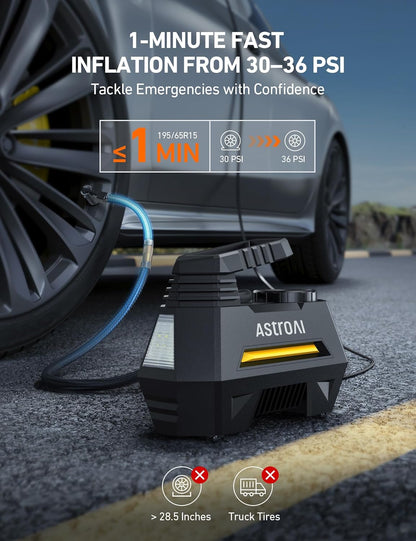 AstroAI Tire Inflator Portable Air Compressor Tire Air Pump for Car Tires - Car Accessorie