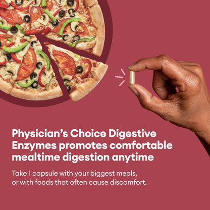 Physician's CHOICE Digestive Enzymes - Multi Enzymes, Organic Prebiotics & Probiotics