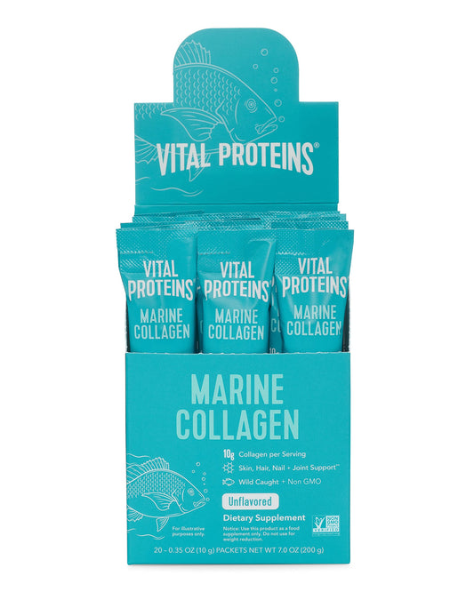 Vital Proteins Marine Collagen, Wild-Caught, Non-GMO Project Verified, Unflavored Stick