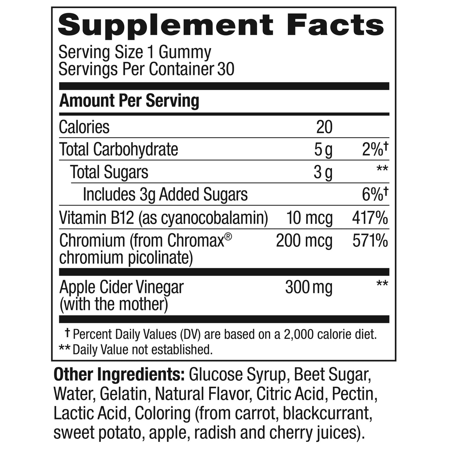 OLLY Metabolism Gummy Rings, Apple Cider Vinegar, Vitamin B12, Chromium, Energy