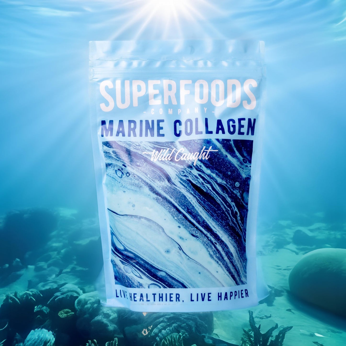 Superfoods Company - Hydrolysed Marine Collagen, Boosts Hair and Skin Health, Unflavoured