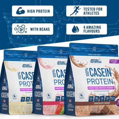 Applied Nutrition Casein Protein Powder - Micellar Casein Supplement, Slow Release Protein