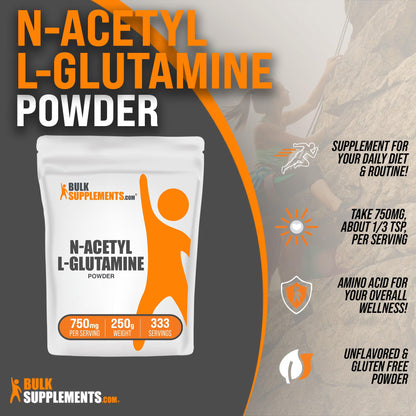 BULKSUPPLEMENTS.COM N-Acetyl L-Glutamine Powder - Glutamine Supplement