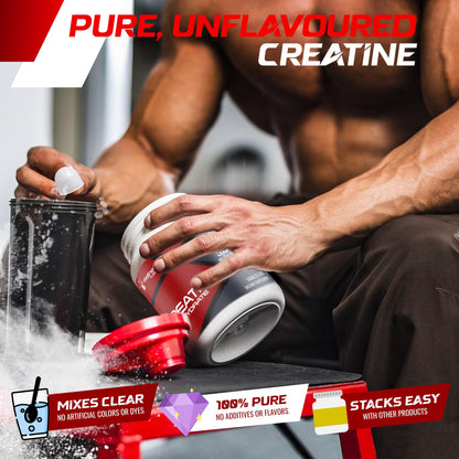 Creatine Monohydrate Powder - 5000mg Micronized for Muscle Growth, Enhanced