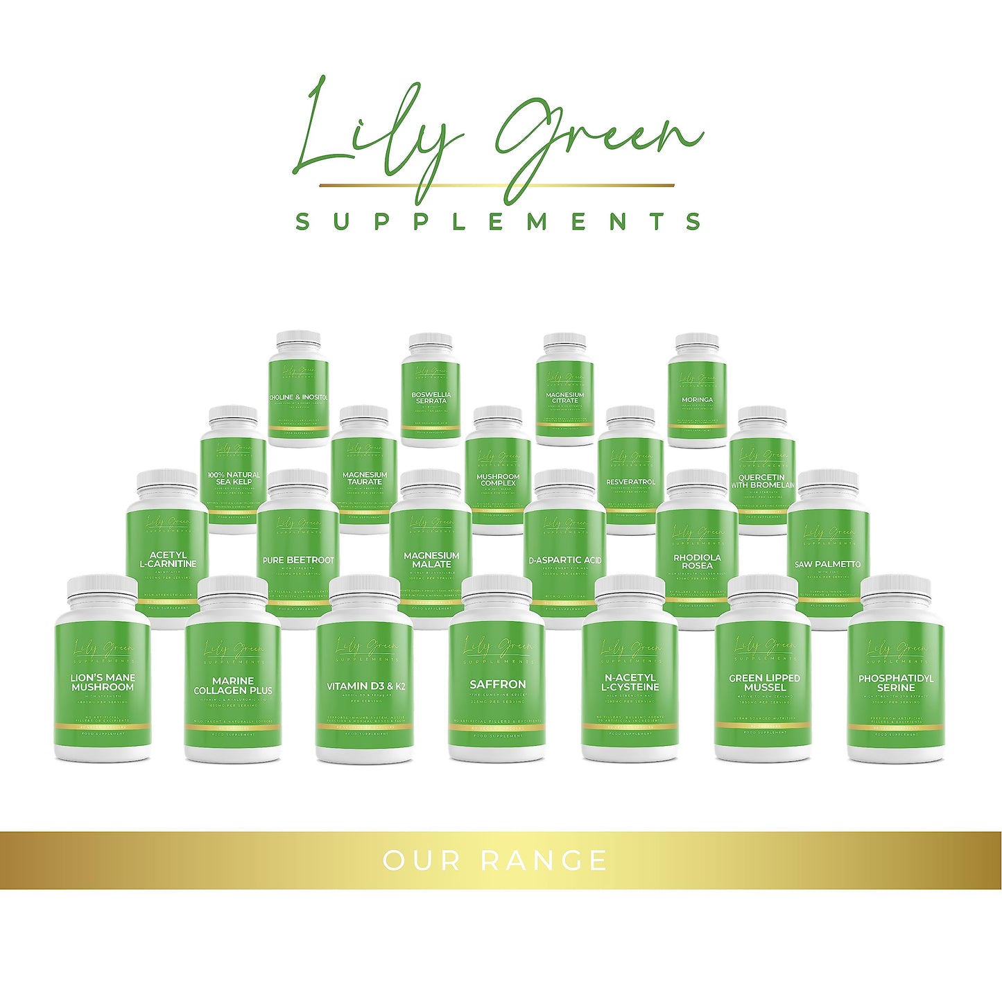 Lily Green | Marine Collagen with Hyaluronic Acid & Vitamin C - 1650mg per Serving