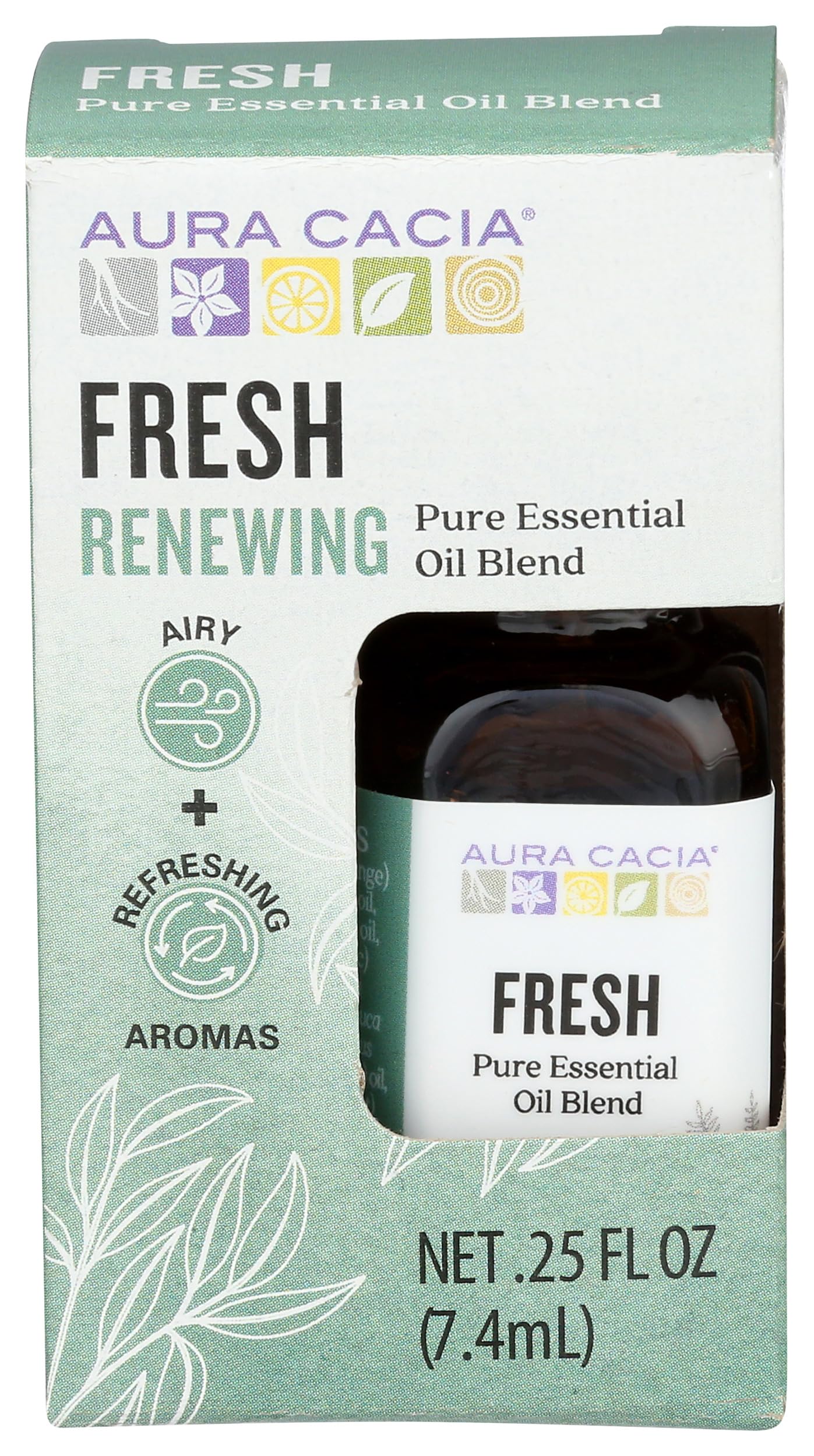 AURA CACIA Fresh Essential Oil Blend, 0.25 FZ