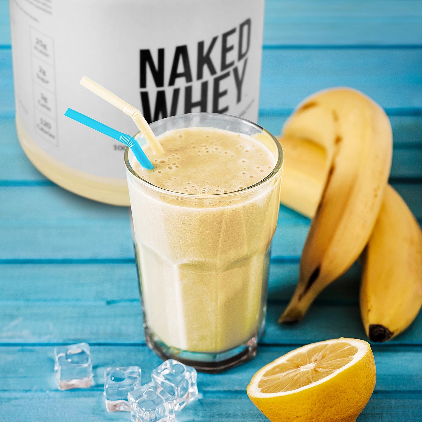 NAKED Nutrition Whey Vanilla Protein - All Natural Grass Fed Whey Protein Powder