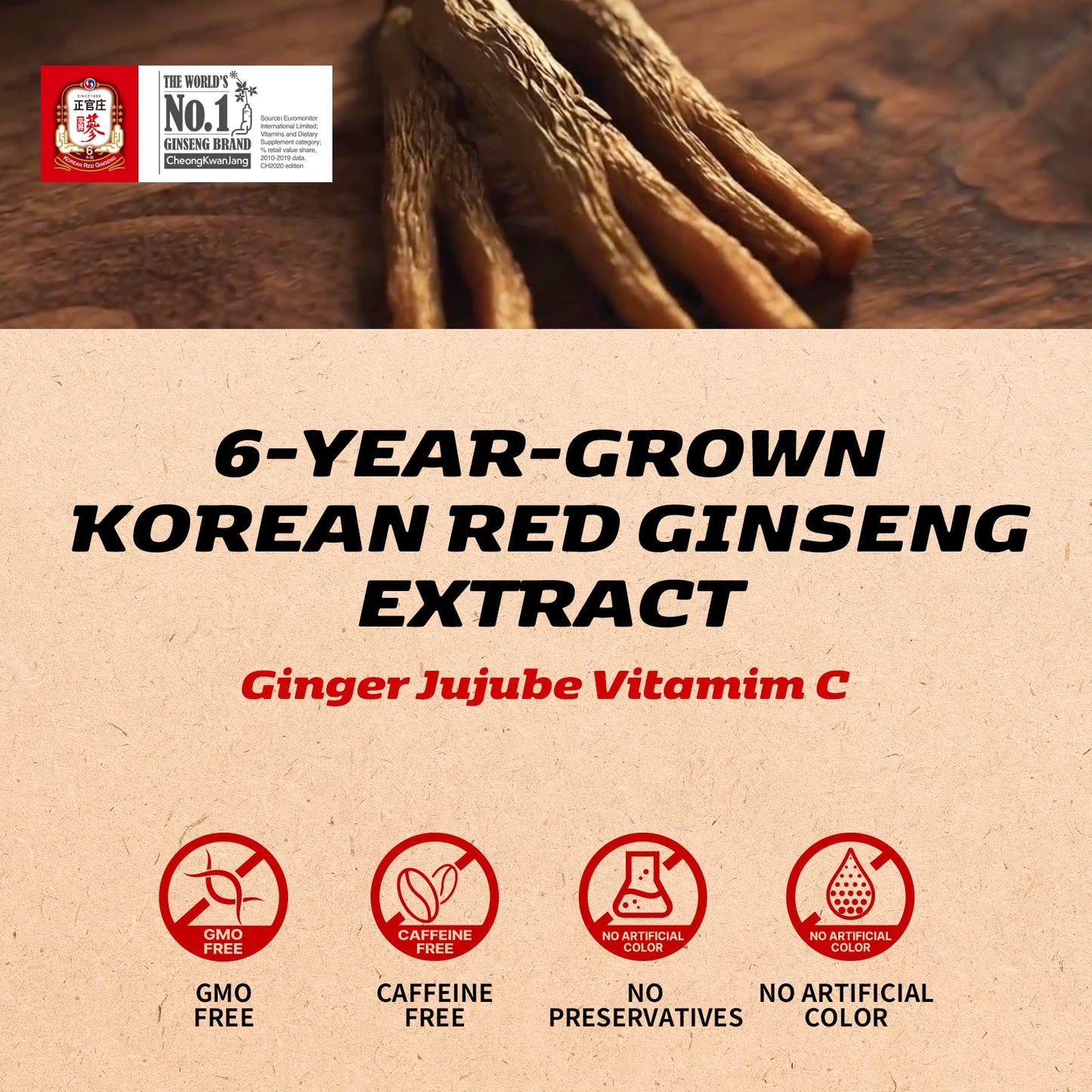 CheongKwanJang Ginseng Korean Red Ginseng Vital Tonic, Immune System Booster