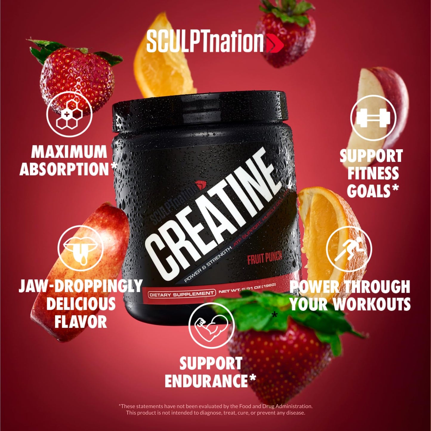 Sculpt Nation by V Shred Creatine - Premium Creatine Monohydrate Powder