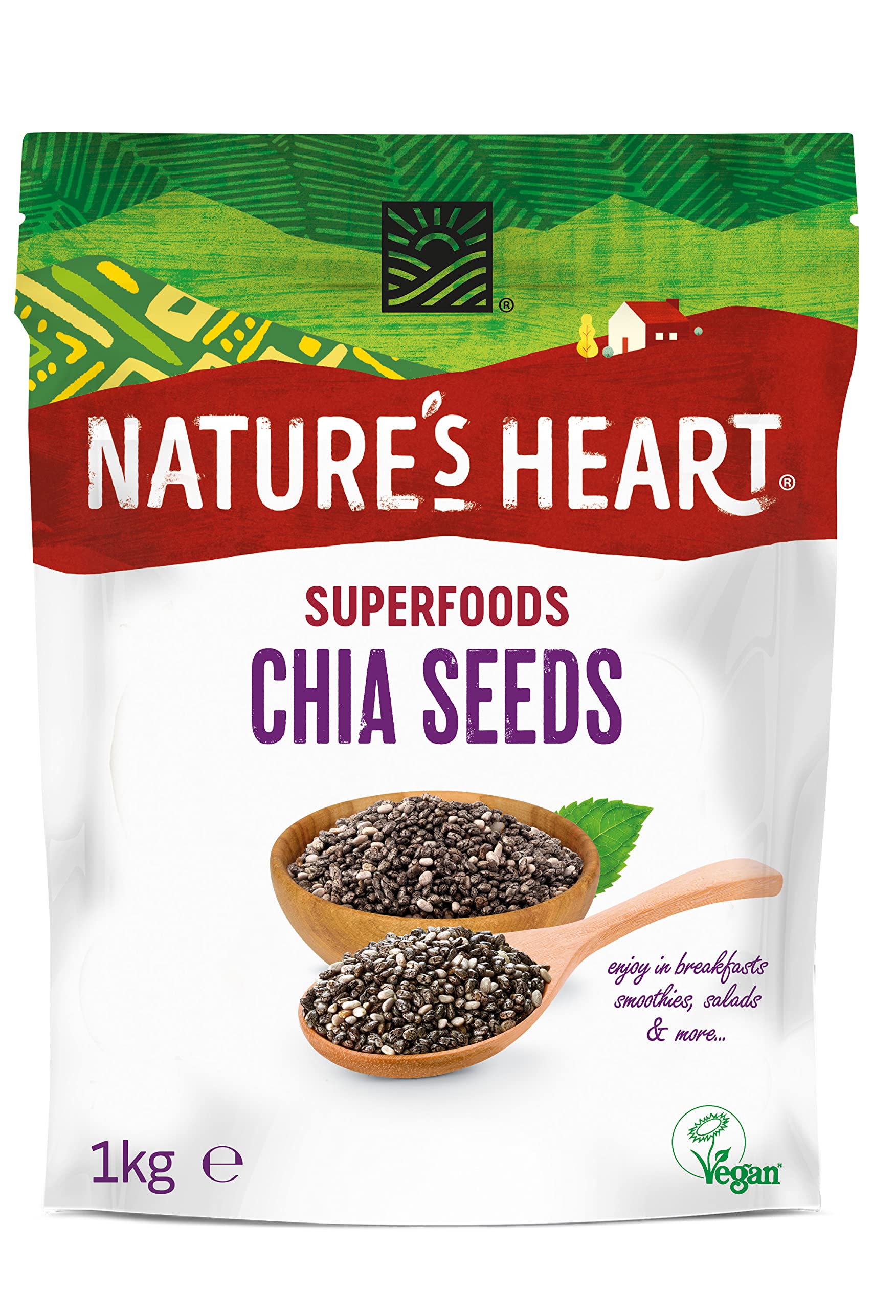 Terrafertil Nature’s Heart Chia Seeds, 1 kg