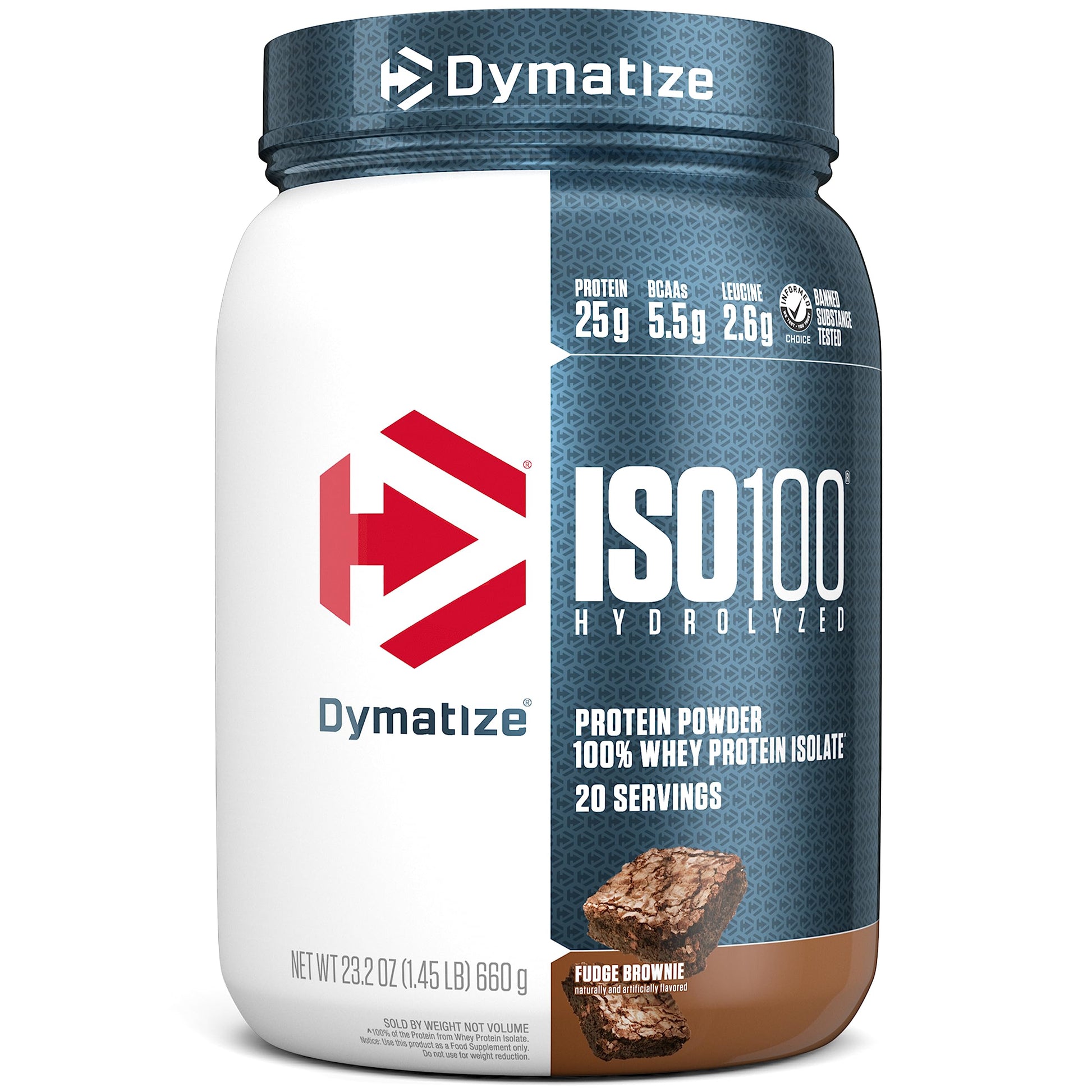 Dymatize ISO100 Hydrolyzed Protein Powder, 100% Whey Isolate Protein, 25g of Protein