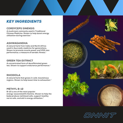 Onnit Shroom Tech SPORT: Clinically Studied Preworkout Supplement with Cordyceps