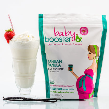 Baby Booster Prenatal Vitamin Supplement Shakes, Kona Mocha and Tahitian Vanilla