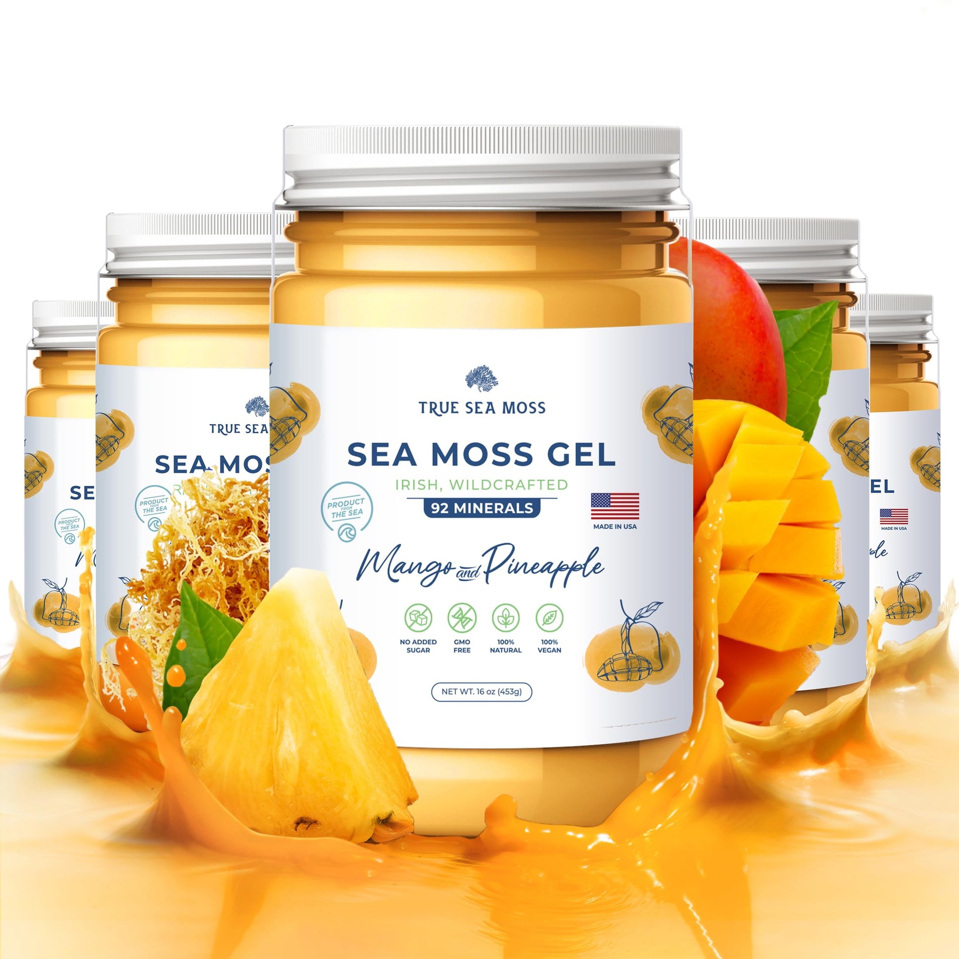 TrueSeaMoss Wildcrafted Irish Sea Moss Gel – Nutritious Organic Raw Seamoss Rich 