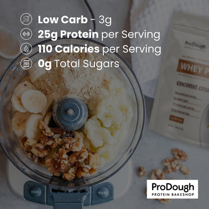 ProDough Gourmet Whey Isolate Hydrolized Protein Powder for Shake Mix- Easy Digest