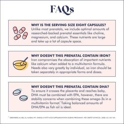 FullWell Prenatal Vitamins | Choline, folate, Vitamin D for fetal Growth, Brain Development